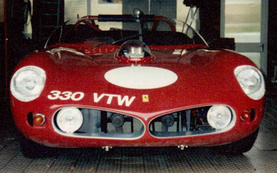 The front end to Chris Rea's Ferrari 250 TRI61 LM, painted