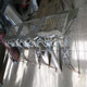 French wrought iron console after re-construction, new top with original lattice