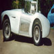 Austin Healey 100/S with newly completed panelling, nearside