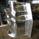 New Austin Healey 3000 polished gearbox cover, nearside upright