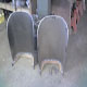 A new pair of hinged backs for seats for a vintage Bentley