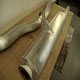 New WO Bentley Speed Six exhaust and silencer aluminium claddings
