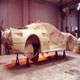 Ferrari 308 GTB with a new Emblem body kit being painted, offside