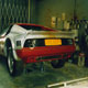 A Ferrari 512 BB Boxer being fitted with an Emblem body kit, rear