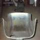 Inside rear of an aluminium engine cover for a JAP engined GN Martyr