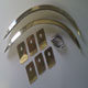 A new brass front wing/fender moulding set for a 1952 Lagonda Drophead, with un-soldered tabs