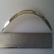 One new brass front wing/fender mouldings for a 1952 Lagonda Drophead with ruler showing length