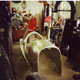 The Lagonda V12 Le Mans Gunville Special aluminium tub during construction in our workshop