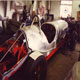 The Lagonda V12 Le Mans Gunville Special aluminium body, offside rear, in construction inside our workshop
