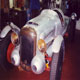 The Lagonda V12 Le Mans Gunville Special with new aluminium bodywork completed in workshop, nearside front