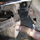Lagonda V12 rear bumper iron brackets fitted to car, underneath