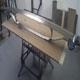 A newly fabricated 1930's Packard 12 front bumper set, full length, top/front