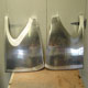 Our 2nd new pair of aluminium 1933 Riley Lynx drophead tourer door skins, front